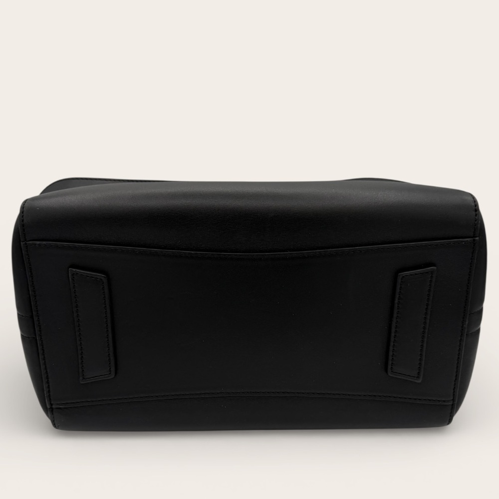 Givenchy Antigona Small Black Leather Satchel Top Handle Crossbody Bag - Picture 3 of 7